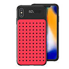 Lux-Case iPhone XS heat dissipation hybrid case Red Röd