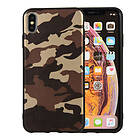 Lux-Case iPhone Xs Max camouflage pattern case Brown Brun