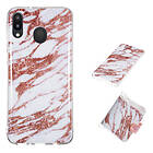 Lux-Case Marble Galaxy M20 skal Te Rose Brun