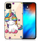 Lux-Case Deco iPhone 11 case Unicorn Wearing Glasses Flerfärgad