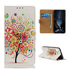 Lux-Case Galaxy A40 pattern leather case Flowered Tree Flerfärgad