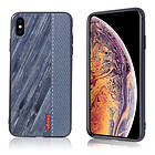 Lux-Case iPhone Xs Max embossed pattern soft gel case Style E Blå