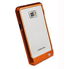 Lux-Case Galaxy S2 Aluminium-Bumper (Oranssi) Orange