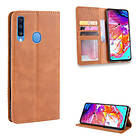 Lux-Case Bofink Vintage Galaxy A20s leather fodral Brun