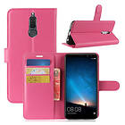 Lux-Case Mate 10 Lite Enfärgat vikbart fodral Rosa