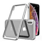 Lux-Case LEEU DESIGN iPhone Xs Max electroplating hybrid case Silver Silver/Grå