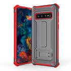 Lux-Case Galaxy S10e durable hybrid case Grey / Red Silver/Grå