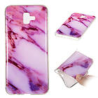 Lux-Case Galaxy J6 Plus (2018) marble pattern case Style N Lila