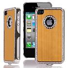 Lux-Case Jewel Silver Edge (Kulta) iPhone 4/4S Skal Guld