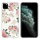 Lux-Case Deco iPhone 11 Pro Max skal Blommor Vit