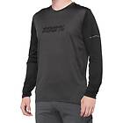 100% MTB WEAR RIDECAMP Long Sleeve Jersey L T-tröja, Vuxna Unisex, Svart/Charcoal (Multicolor)