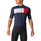 Castelli Herr Prologo 7 Jersey T-shirt, Savile Blau/Silber Grau-rot, M