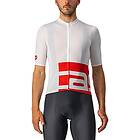 Castelli 4522028-123 Downtown Jersey sweatshirt herr vit röd L, Weiß Rot, L