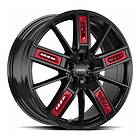 Ronal R67 Red Left JET BLACK 8,5x20 5/112,00 ET50 B66,6