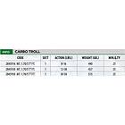 Lineaeffe Carbo Troll Trolling Rod Svart 1,70 m / 8-16 Lbs