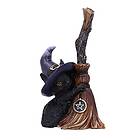 Nemesis Now Familiars kvast 11.5 cm, svart