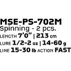 Molix Skirmjan Evo Pike Spinning Rod Grönt,Svart 2,13 m / 14-60g