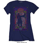 Janis Joplin: Ladies T-Shirt/Paisley & Frame (Soft Hand Inks)
