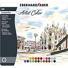 Eberhard Fabel färgpennor Färgade kritpennor, 24 st. metallask
