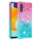 Skalo Samsung Galaxy A13 5G Kvicksand Glitter Hjärtan TPU-skal --Turkos