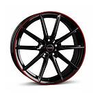 Borbet LX18 black glossy rim red 8,0x18 5/114,30 ET40 B72.6