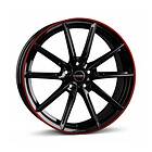 Borbet LX18 black glossy rim red 8,0x18 5/108,00 ET45 B72.6