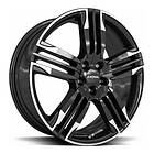 Ronal R58 MCR JET BLACK WHITE RIM 10.0x22 5/112.00 ET21 B66.6