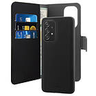 Puro Samsung Galaxy A73 Fodral 2 in 1 Wallet Case Löstagbart Skal Svart