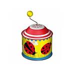 Music Bolz 52762 Box Lucky Beetle, Organ Approx. 10,5 x 7,5 cm Tin Turning Box with Melody The Spring Rotary Tin Made of Metal for Children 