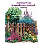 Summer Vibes Grayscale Coloring Book