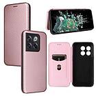 OnePlus MTP Products 10T/Ace Pro Flipfodral Kolfiber Roséguld