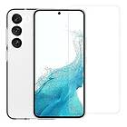 Saii 2-i-1 Galaxy S23 5G TPU Skal & Härdat Glas Skärmskydd