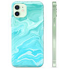 MTP Products iPhone 12 TPU-Skal Blå Marmor