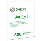 Microsoft Xbox Live Points 800