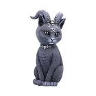 Nemesis Now Stor Pawzuph Horned ockult kattfigur, svart, 26.5 cm