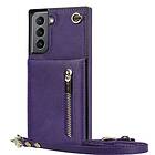 Zipper necklace case Galaxy S22 Lila