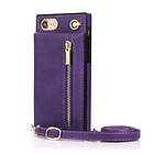 Zipper necklace case iPhone SE 2022 Lila