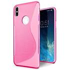 S Line silikon skal iPhone X / Xs Rosa