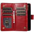 Dubbelflip Zipper 9-kort iPhone 13 Röd