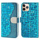 Skalo iPhone 13 Pro Max Croco Glitter Plånboksfodral