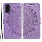 Skalo Motorola Moto G22 Mandala Plånboksfodral Lila