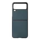 Läder skal Galaxy Z Flip 4 Grön