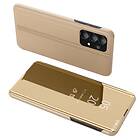 Skalo Samsung A13 4G Clear View Spegel fodral Guld