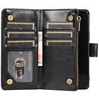 Dubbelflip Zipper 9-kort iPhone 13 Pro Svart