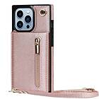 Zipper necklace case iPhone 13 Pro Rosè