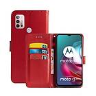 Mobilplånbok 3-kort Moto G30 Röd