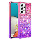 Skalo Samsung A53 5G Kvicksand Glitter Hjärtan TPU-skal-Lila
