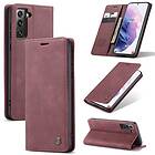 CaseMe Smart FlipCase Galaxy S22 Vinröd