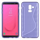 S Line silikon skal Galaxy J8 2018 (SM-J800F) Lila