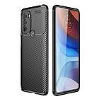 Skalo Moto G31 / G41 / G71 Carbon Fiber TPU-skal Svart